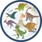 Dinosaurie papperstallrikar 8-pack