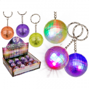Discoboll nyckelring med ljus