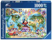 Ravensburger Disney Världskartan Pussel, 1000 bitar