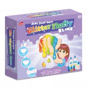 DIY -  Fluffy Slime, glitter & rainbow