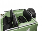 Elbil barn Explorer Jeep V12 grön med 3 säten