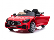 Elbil barn Mercedes GTR AMG röd