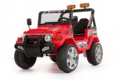 Elbil barn Safari Buffalo Jeep 12V Röd