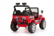 Elbil barn Safari Buffalo Jeep 12V Röd
