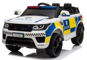 Elbil barn Azeno svensk polis SUV bil vit