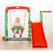 Elite Toys barn lekställning rutschkana och gunga 160cm