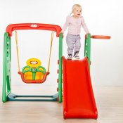Elite Toys barn lekställning rutschkana och gunga 160cm