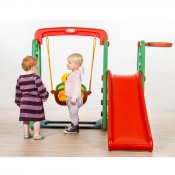 Elite Toys barn lekställning rutschkana och gunga 160cm