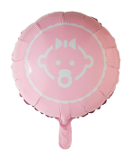 Folieballong Baby, Pink, 46 cm