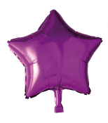 Folieballong, stjärna, lila, 46 cm