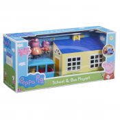 Greta Gris skola och buss lekset