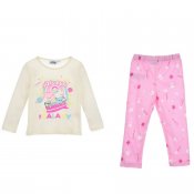 Greta Gris pyjamas set vit