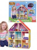 Greta Gris Stort lekhus i trä med ljud och ljus