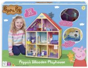 Greta Gris Stort lekhus i trä med ljud och ljus