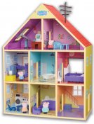 Greta Gris Stort lekhus i trä med ljud och ljus