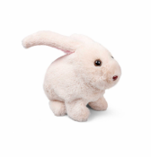 Hoppande kanin som även gör ljud och rör på öronen