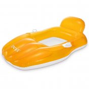 Intex uppblåsbar badfåtölj orange
