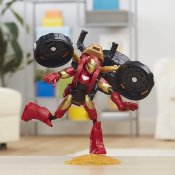 Avengers Iron man Bend and Flex figur med motorcykel