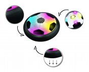 Svävande fotboll med fotbollsmål