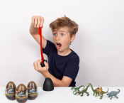 Jurassic World dinosurie Captivz Clash Edition ägg & slime 3-pack