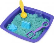 Kinetic Sand glitter Sandslott grön set