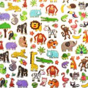 Klistermärken - Vilda djur - 100+
