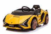Fyndbox-Elbil Barn Lamborghini Sian 12 v gul