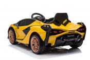 Fyndbox-Elbil Barn Lamborghini Sian 12 v gul