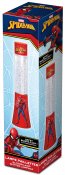 Spiderman barnlampa med lava, ljus och glitter, 33 cm
