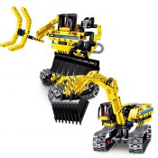 Science Hi Tech robot och bulldozer
