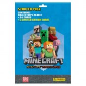 Minecraft Startpaket Album, 3 Limited Edition kort och24 samlarkort