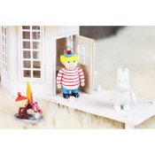 Mumin Vinter badhus med 3 figurer