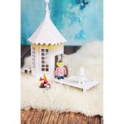 Mumin Vinter badhus med 3 figurer