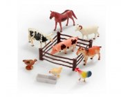 Bondgårdsdjur i behållare, 8 st