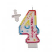 Sifferljus för födelsedagar - Siffran 4