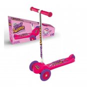 Ozbozz Trail Twister sparkcykel med 3 hjul rosa
