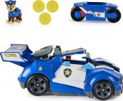 Paw Patrol Chase 2-i-1 Transformerande Movie City Cruiser Leksaksbil med motorcykel, ljus och ljud