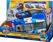 Paw Patrol Chase 2-i-1 Transformerande Movie City Cruiser Leksaksbil med motorcykel, ljus och ljud