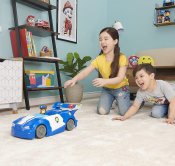 Paw Patrol Chase 2-i-1 Transformerande Movie City Cruiser Leksaksbil med motorcykel, ljus och ljud