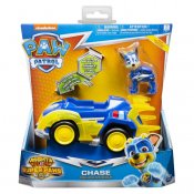 Paw Patrol Figur med fordon Deluxe, Chase