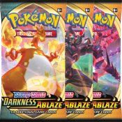3-pack Pokémon Sword & Shield Darkness Ablaze Booster Samlarkort