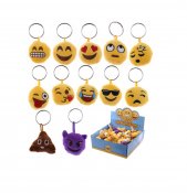 Emoji plysch nyckelring