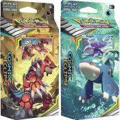 Pokémon Sun & Moon Cosmic Eclipse Gruodon och Kyogre Theme Deck samlarkort 120 st