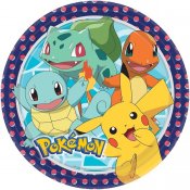 Pokémon papperstallrikar 8-pack 23cm