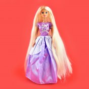 Prinsessa med långt hår - Docka