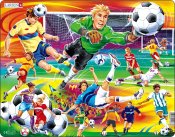 Pussel med fotbollsmotiv, 65 bitar