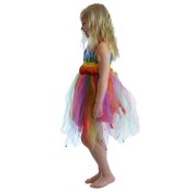 Rainbow Älvklänning med bjällror 5-6 år