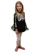 Halloween skelett klänning utklädnad