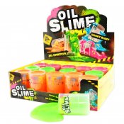 Slime i oliefad - 4 forskellige farver