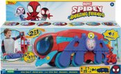 Spidey and his Amazing Friends Spider Crawl-R lekset med ljud och ljus 2 i 1 högkvarter och fordon